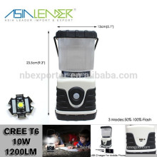 12 Hours Lighting 4000mah Li-ion Battery Operated Plastic Cree T6 600 Lumen LED Camping Lantern Speaker